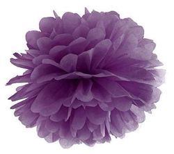 Pom Pom Hängande Plum Dekoration 25cm