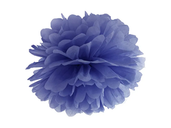 Pom Pom Hängande Navy Blue Dekoration 25cm
