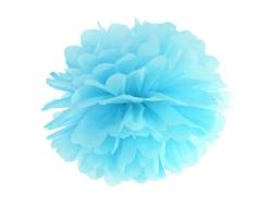 Pom Pom Hängande Sky Blue Dekoration 25cm
