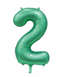 Folieballong Nr 2 Satin Green 86 Cm