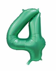 Folieballong Nr 4 Satin Green 86 Cm