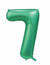 Folieballong Nr 7 Satin Green 86 Cm