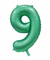 Folieballong Nr 9 Satin Green 86 Cm