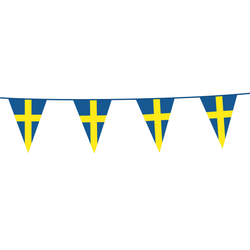 Flaggirlang Sverige 10 meter – 12 vimplar