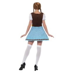 Olga Oktoberfest Klänning Blå & Vit