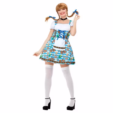 Oktoberfest Klänning Öl & Kringlor Maskeraddräkt
