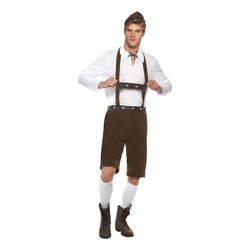 Bavarian Maskeraddräkt Brun ink hatt