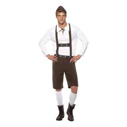Bavarian Maskeraddräkt Brun ink hatt
