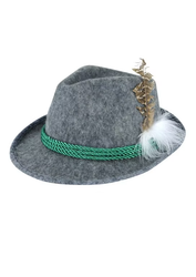 Tyrolerhatt Oktoberfest Deluxe Grå