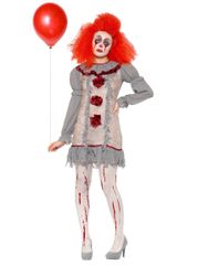 Vintage clown klänning maskeraddräkt