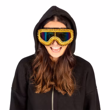 Skidglasögon Guld