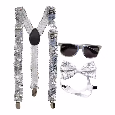 Paljetthängslen Silver Kit