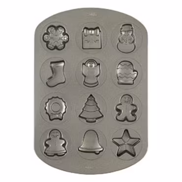 Wilton Jul Bakform – 12 Figurer i Julmotiv (Cookie Pan)