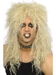 Hårdrockare Blond Peruk
