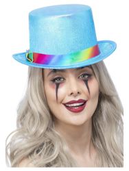 Clown Hög Hatt Pärlemor Blå