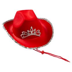 Röd Cowboyhatt