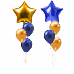 Studentballongbukett – 1 Folie & 3 Latex (Heliumfylld)