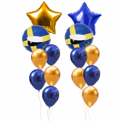 Studentballongbukett – 2 Folie & 5 Latex (Heliumfylld)