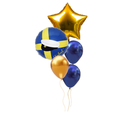 Studentballongbukett – 2 Folie & 3 Latex (Heliumfylld)