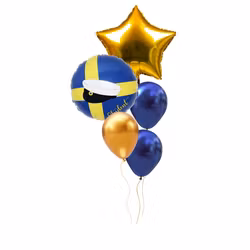 Studentballongbukett – 2 Folie & 3 Latex (Heliumfylld)