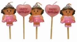 Prinsessor mörkhåriga, 5 st ljus