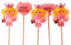 Prinsessor ljushåriga, 5 st ljus