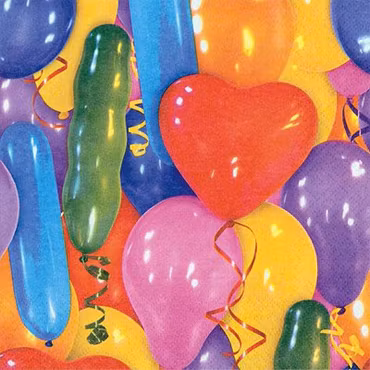 Ballonger, 20 st servetter