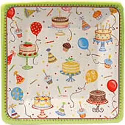 Birthday Cakes, 8 st tallrikar