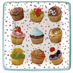 Cupcakes, 8 st tallrikar