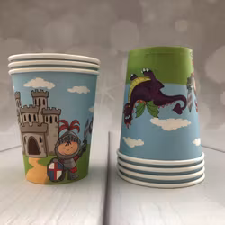 Riddaren och draken, 8 st muggar