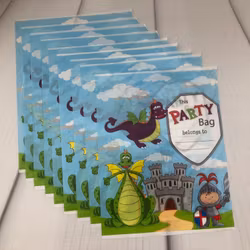 Riddaren och draken, 10 st kalaspåsar