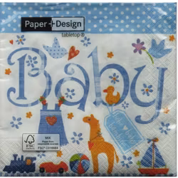 Baby - Blue, 20 st servetter