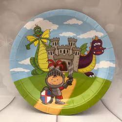 Riddaren och Draken, 8 st tallrikar