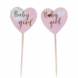 Tårtsticka - Baby Girl 10-Pack