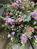 Kistdekoration - Ljusrosa & lila toner