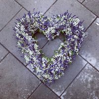 Hjärta av lavendel - Öppet