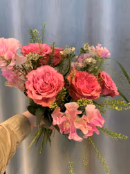 Rosbukett - Cerise