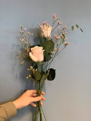 Enkel rosa ros