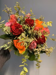 Blandad rosbukett
