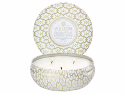Voluspa 3-Wick Tin candle - EUCALYPTUS & WHITE SAGE