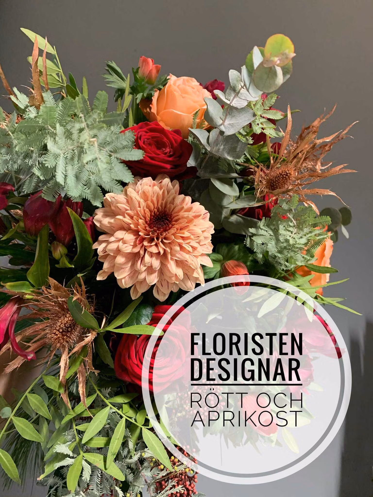 Floristens val - Rött & Aprikos