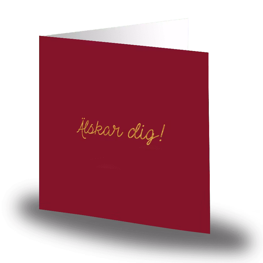 Cards by jojo - Älskar dig! - Litet kort