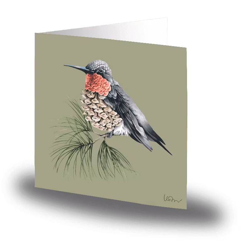 Cards by Jojo - Nordic Hummingbird - Litet kort