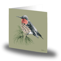 Cards by Jojo - Nordic Hummingbird - Litet kort