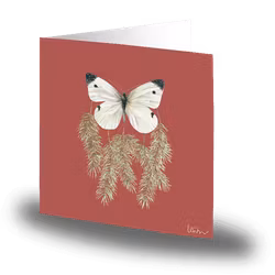 Cards by Jojo - Winter Butterfly  - Stort kort