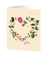 Cards by Jojo - Floral heart - Medium kort