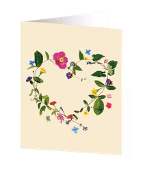 Cards by Jojo - Floral heart - Medium kort
