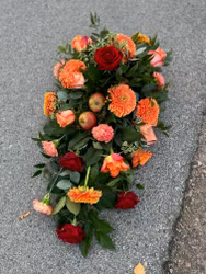 Låg droppformad dekoration - Äpple