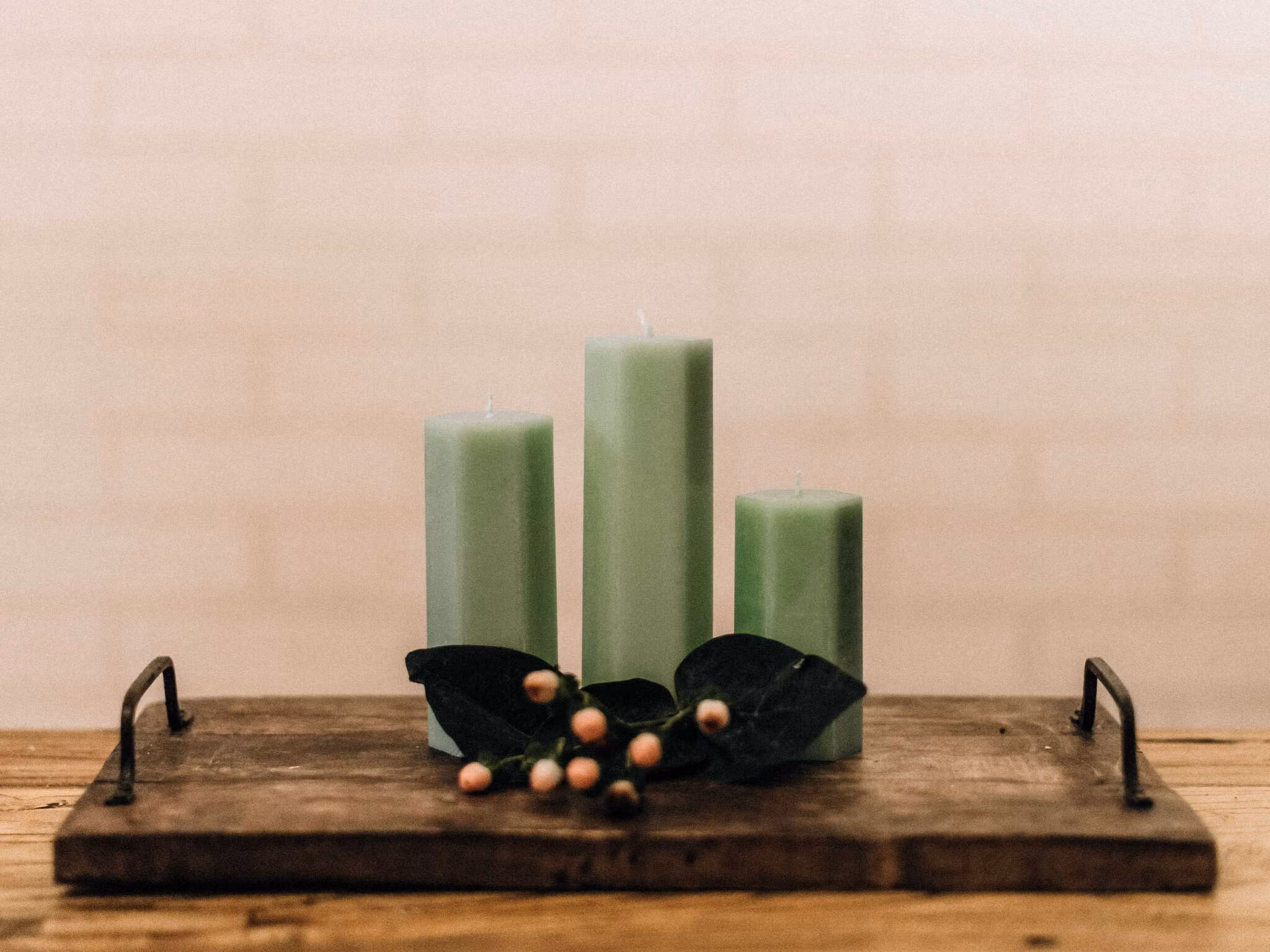 Spindelljus - Pastellgrön