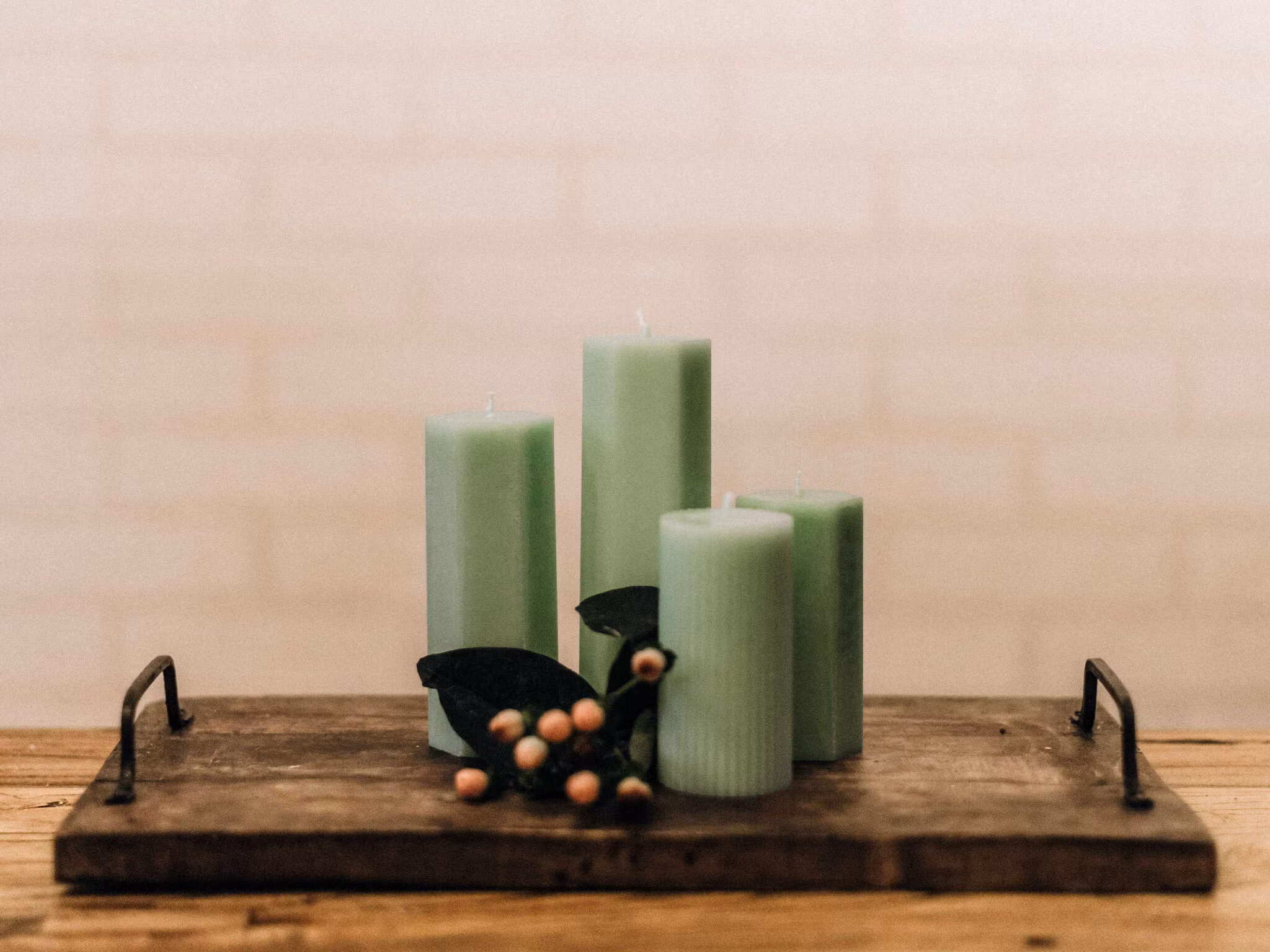 Spindelljus - Pastellgrön